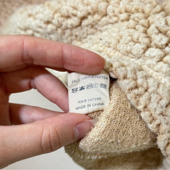 Simply Southern Quarter Zip Sherpa Cream Pullover Bear Southwest Print - Picture 8 of 9